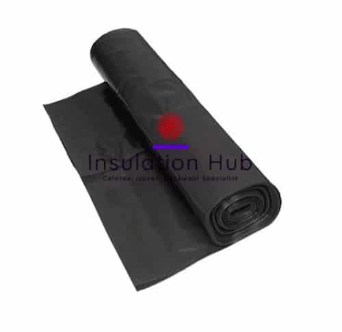 Black Polythene Damp Proof Membrane 250mu 1000g 4mx50m 100m2
