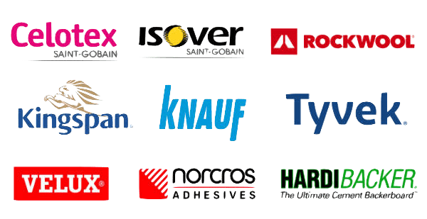 celotex, insulation, rockwool, isover, tyvek, norcros, building material brands