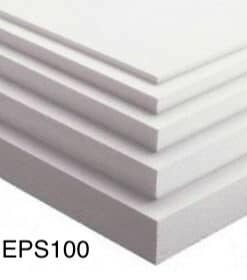 Polystyrene INSULATION -EPS-100. 255m, 30mm, 35mm, 40mm, 45mm, 50mm, 55mm, 60mm, 65mm, 70mm, 75mm, 80mm, 85mm, 90mm, 95mm, 100mm, 105mm, 110mm, 115mm, 120mm, 125mm, 130mm, 135mm, 140mm, 145mm, 150mm