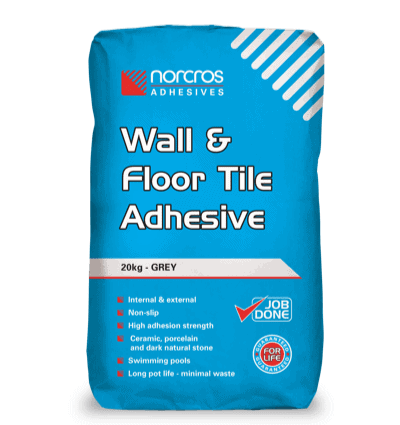 Norcros adhesive product-wall-floor-tile-adhesive-grey