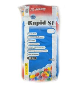 Mapei super flexible S1, rapid set, white tile adhesive 20kg,