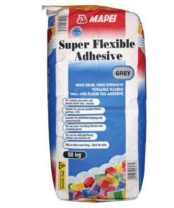 Mapei super flexible S1, grey tile adhesive 20kg,