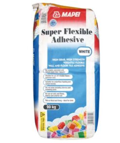 Mapei super flexible S1, white tile adhesive 20kg,