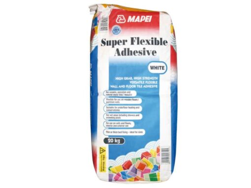 Mapei super flexible S1, white tile adhesive 20kg,